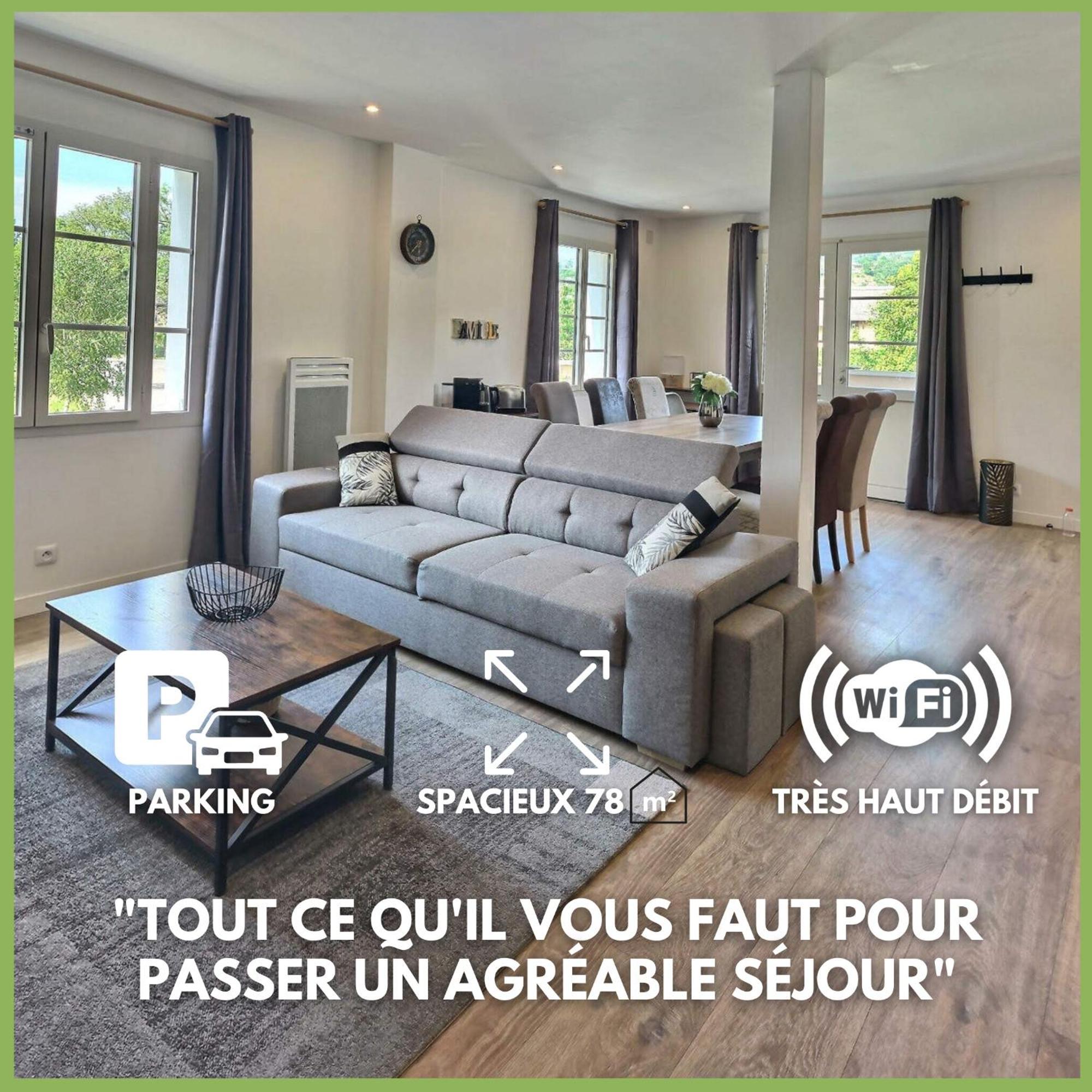 Superbe, T3 Spacieux 78 M2, Neuf, Parking, Balcon Gerde Exterior foto